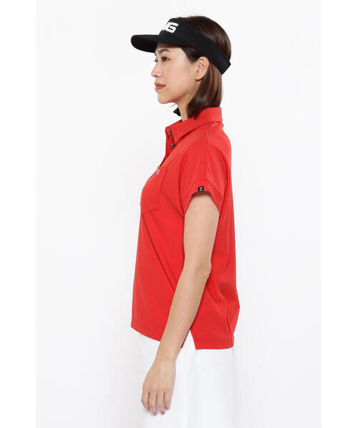 PING(ピン)の「【PING APPAREL】ハイテンションサッカー半袖ポロシャツ <GOLD> (LADIES)(ポロシャツ・レディース・ホワイト/ブラック/レッド・LL/M/L/S)」の16枚目の写真