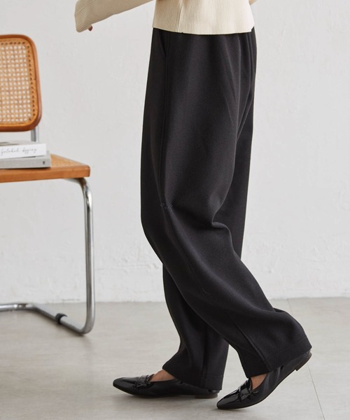 RANAN(ラナン)の「フェイクウールバレルレッグカーブパンツ(その他パンツ・レディース・ブラック/ダークブラウン/ベージュ・M/L/LL)」の16枚目の写真