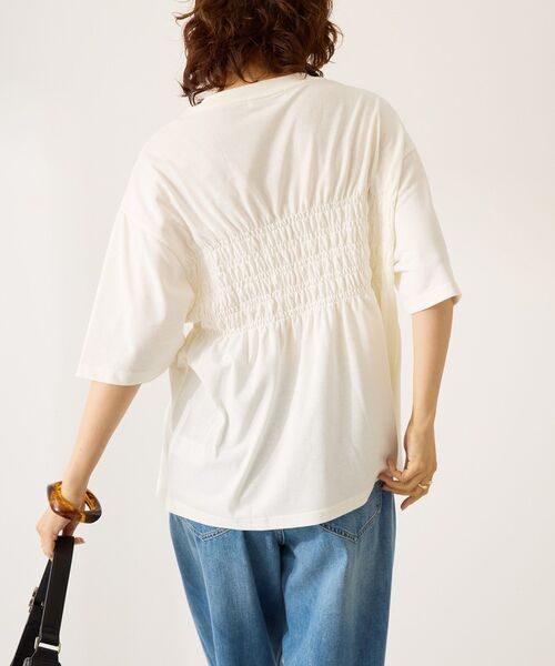 AMERICAN HOLIC(アメリカンホリック)の「カレッジプリントシャーリングプルオーバー(Tシャツ/カットソー・レディース・チャコールグレー/ネイビー/オフホワイト・M/L)」の15枚目の写真