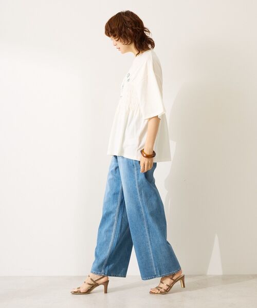 AMERICAN HOLIC(アメリカンホリック)の「カレッジプリントシャーリングプルオーバー(Tシャツ/カットソー・レディース・チャコールグレー/ネイビー/オフホワイト・M/L)」の18枚目の写真