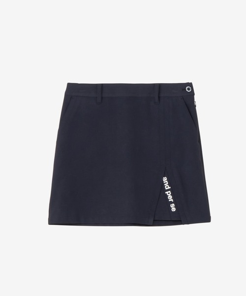and per se（アンパスィ）の「ショットスムーザーツイルスカート（レディース）（スカート・レディース・グレー/ホワイト/ネイビー・L/S/M）」の3枚目の写真