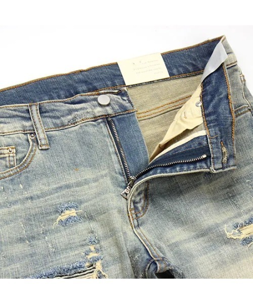 mnml（ミニマル）の「【mnml】X162 STRETCH DENIM [I]（デニムパンツ・メンズ・ブラック/ブルー・38/36/34/32/30/28/29）」の5枚目の写真