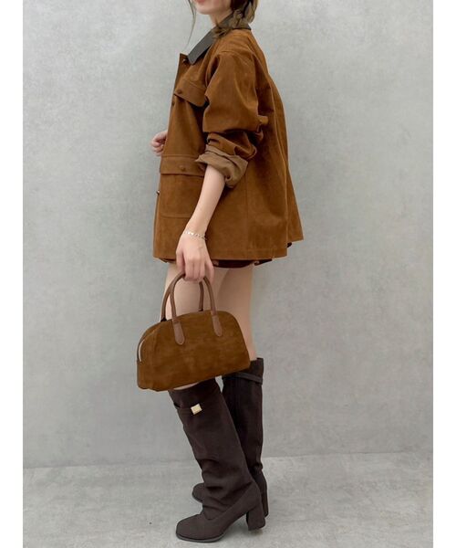 dazzlin（ダズリン）の「【セットアップ対応】ポケットオーバーブルゾン（ブルゾン・レディース・キャメル/ブラック/アイボリー・FREE）」の3枚目の写真