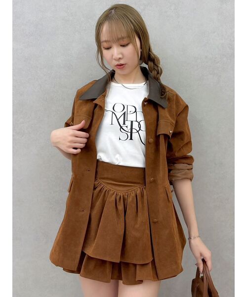 dazzlin（ダズリン）の「【セットアップ対応】ポケットオーバーブルゾン（ブルゾン・レディース・キャメル/ブラック/アイボリー・FREE）」の10枚目の写真