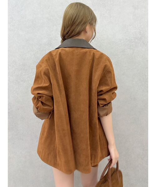 dazzlin（ダズリン）の「【セットアップ対応】ポケットオーバーブルゾン（ブルゾン・レディース・キャメル/ブラック/アイボリー・FREE）」の11枚目の写真