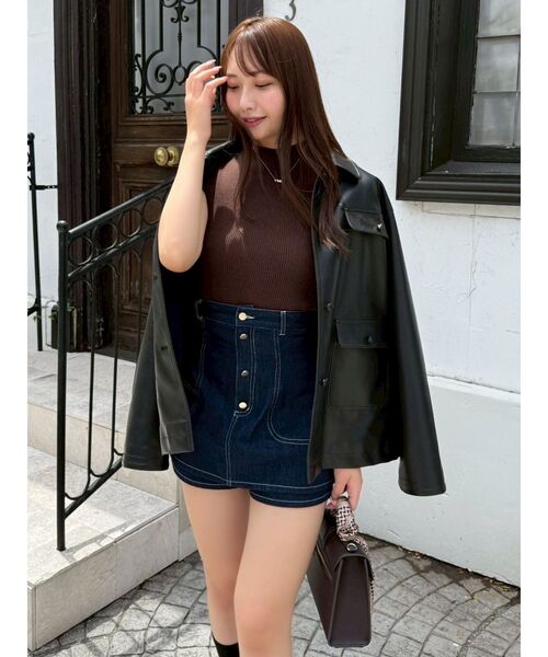 dazzlin（ダズリン）の「【セットアップ対応】ポケットオーバーブルゾン（ブルゾン・レディース・キャメル/ブラック/アイボリー・FREE）」の16枚目の写真