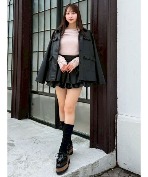 dazzlin（ダズリン）の「【セットアップ対応】ポケットオーバーブルゾン（ブルゾン・レディース・キャメル/ブラック/アイボリー・FREE）」の18枚目の写真