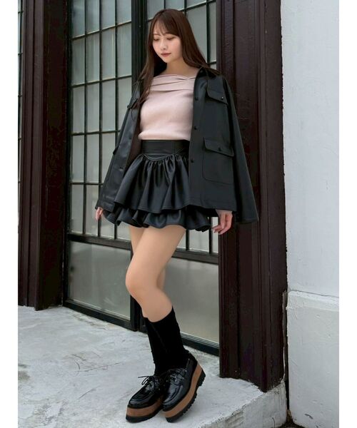 dazzlin（ダズリン）の「【セットアップ対応】ポケットオーバーブルゾン（ブルゾン・レディース・キャメル/ブラック/アイボリー・FREE）」の19枚目の写真