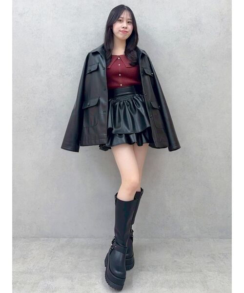 dazzlin（ダズリン）の「【セットアップ対応】ポケットオーバーブルゾン（ブルゾン・レディース・キャメル/ブラック/アイボリー・FREE）」の21枚目の写真