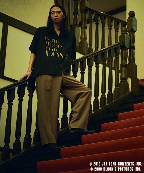 ADAM ET ROPE'(アダムエロペ)の「【花様年華 25周年 × 10Culture for ADAM ET ROPE'】IN THE MOOD FOR LOVE Half Sleeve Shirt(シャツ/ブラウス・メンズ・ホワイト/ブラック/ベージュ・L/M)」の6枚目の写真