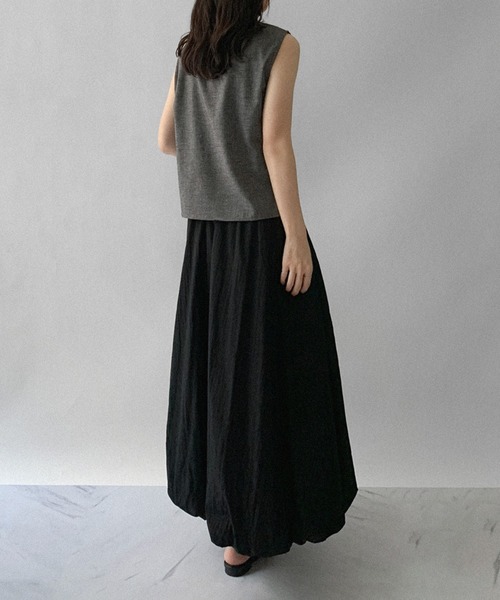 on:nue（オンニュ）の「【on:nue】アシンメトリードレープリボンブラウス（シャツ/ブラウス・レディース・グレー/ホワイト/イエロー・FREE）」の20枚目の写真