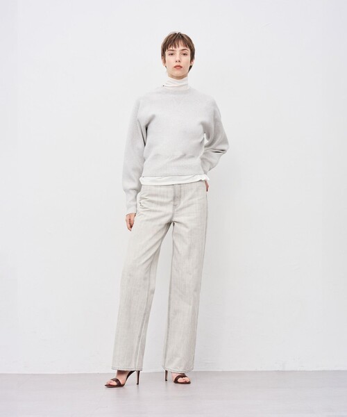 uncrave(アンクレイヴ)の「【upper hights×uncrave】THE NIECE ストレートデニムパンツ(デニムパンツ・レディース・ライトグレー系・23/22/21/25/24)」の3枚目の写真