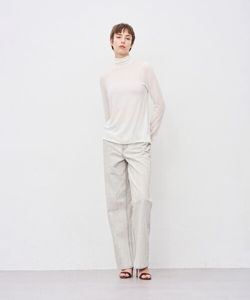 uncrave(アンクレイヴ)の「【upper hights×uncrave】THE NIECE ストレートデニムパンツ(デニムパンツ・レディース・ライトグレー系・23/22/21/25/24)」の7枚目の写真