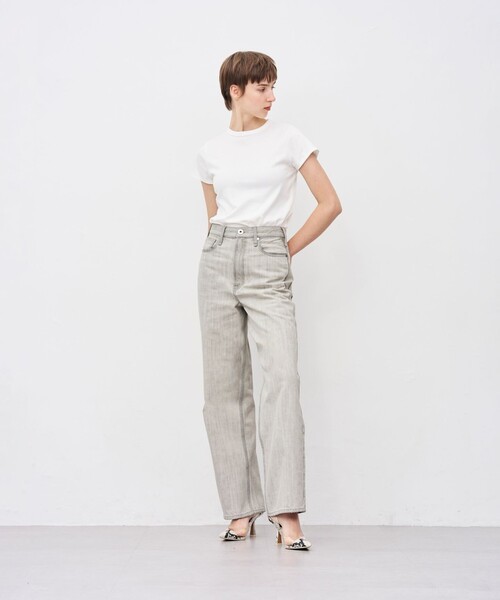uncrave(アンクレイヴ)の「【upper hights×uncrave】THE NIECE ストレートデニムパンツ(デニムパンツ・レディース・ライトグレー系・23/22/21/25/24)」の10枚目の写真