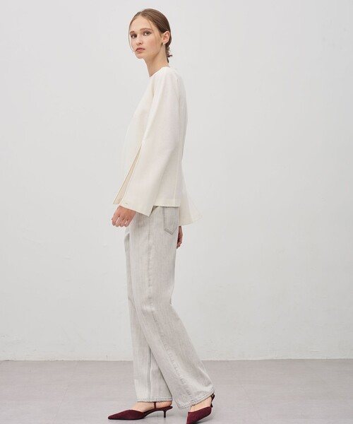 uncrave(アンクレイヴ)の「【upper hights×uncrave】THE NIECE ストレートデニムパンツ(デニムパンツ・レディース・ライトグレー系・23/22/21/25/24)」の11枚目の写真