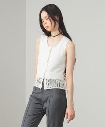 FUMIE TANAKA プリントスウェットベスト Ray BEAMS（レイ
