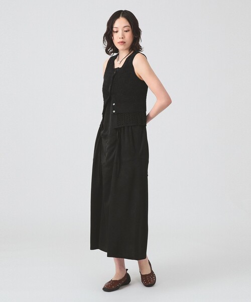 Ray BEAMS(レイビームス)の「シャギー メッシュ ベスト(ベスト・レディース・オフホワイト/ブラック・ONE SIZE)」の8枚目の写真