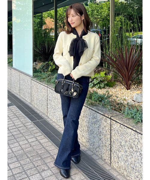 SNIDEL(スナイデル)の「チュールボウタイノースリブラウス(シャツ/ブラウス・レディース・グレー/ブラック/ホワイト・F)」の22枚目の写真