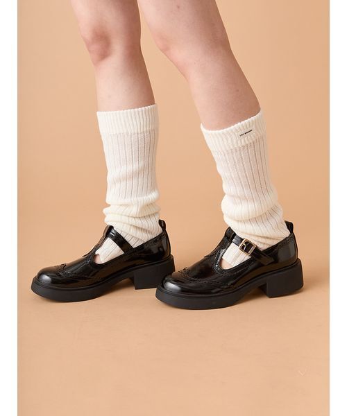 LILY BROWN(リリーブラウン)の「ウールブレンドルーズソックス(ソックス/靴下・レディース・グレー/ホワイト/ベージュ・F)」の1枚目の写真