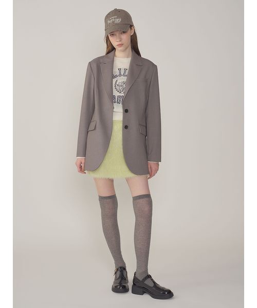 LILY BROWN(リリーブラウン)の「ウールブレンドルーズソックス(ソックス/靴下・レディース・グレー/ホワイト/ベージュ・F)」の8枚目の写真