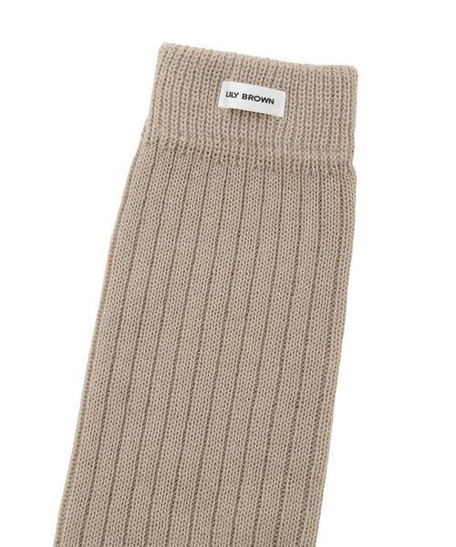 LILY BROWN(リリーブラウン)の「ウールブレンドルーズソックス(ソックス/靴下・レディース・グレー/ホワイト/ベージュ・F)」の9枚目の写真