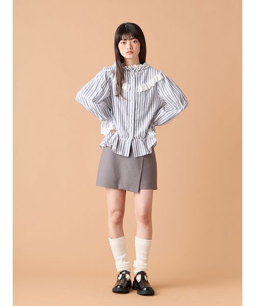 LILY BROWN(リリーブラウン)の「ウールブレンドルーズソックス(ソックス/靴下・レディース・グレー/ホワイト/ベージュ・F)」の14枚目の写真