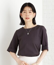 THE SHOP TK （ザ ショップ ティーケー ）の「【秋色入荷】麻調メッシュブラウス【二の腕カバー/洗える】（シャツ/ブラウス）」