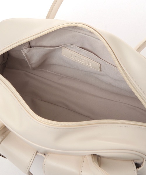 LAKOLE（ラコレ）の「バックルポケットボストンバッグ / 576000（ショルダーバッグ・レディース・ブラウン/ブラック/オフホワイト・FREE）」の20枚目の写真