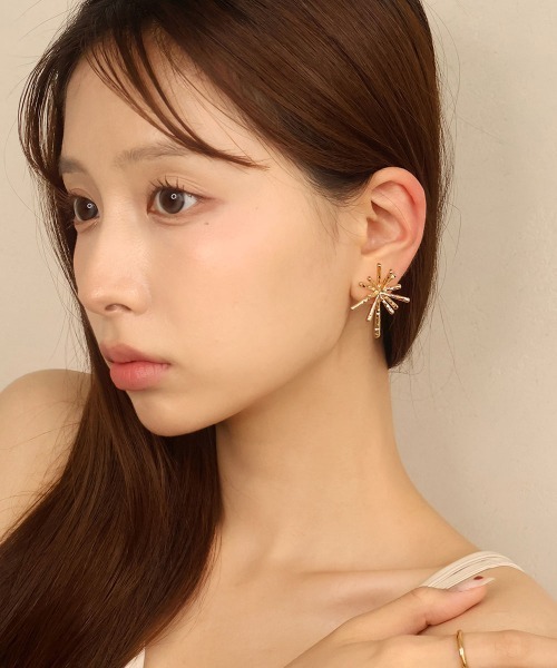 CEMONEMO（セモネモ）の「【金属アレルギー対応】スパークル イヤリング / ニッケルフリー（イヤリング・レディース・ゴールド/シルバー・FREE）」の3枚目の写真