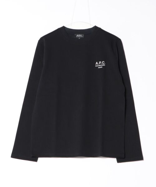 A.P.C.（アーペーセー）の「T-SHIRT OLIVER（Tシャツ/カットソー・メンズ・ブラック/ホワイト/カーキ/ブラウン系その他/ダークネイビー・S/M/L/XS/XL）」の2枚目の写真