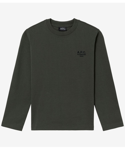 A.P.C.（アーペーセー）の「T-SHIRT OLIVER（Tシャツ/カットソー・メンズ・ブラック/ホワイト/カーキ/ブラウン系その他/ダークネイビー・S/M/L/XS/XL）」の4枚目の写真