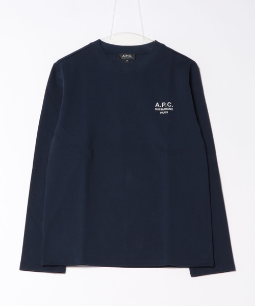 A.P.C.（アーペーセー）の「T-SHIRT OLIVER（Tシャツ/カットソー・メンズ・ブラック/ホワイト/カーキ/ブラウン系その他/ダークネイビー・S/M/L/XS/XL）」の5枚目の写真
