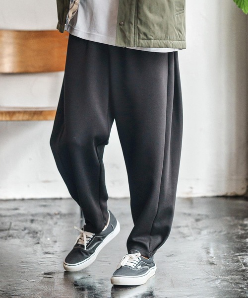 CAMBIO(カンビオ)の「mp13974- 立体シルエットポンチスウェットパンツ(BP-BEA0060)(スウェットパンツ・メンズ・ブラック/ベージュ/グレー・S/M/L)」の6枚目の写真