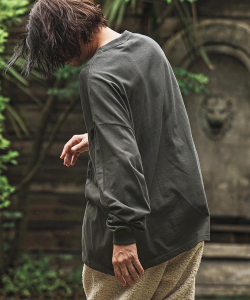 CAMBIO（カンビオ）の「mlt5369- プリントロンT_God Sleep(CASD-165)（Tシャツ/カットソー・メンズ・グレー系その他/ホワイト/スミクロ・S/M/L/XL）」の18枚目の写真