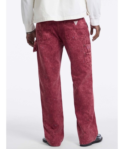 Guess（ゲス）の「GUESS Originals Panel Carpenter Pant デニムパンツ カーペンター（デニムパンツ・メンズ・レッド・28inch/29inch/30inch/31inch）」の7枚目の写真
