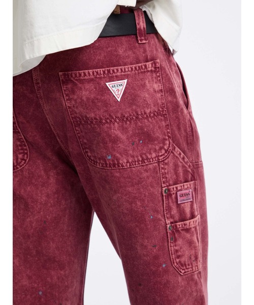 josemam バーガンディ GUESS Originals Panel Carpenter Pant デニムパンツ カーペンター