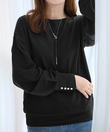 パールボタン」に該当するレディースのTシャツ/カットソー