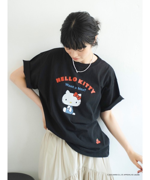 Ungrid（アングリッド）の「【ハローキティーコラボ】ロゴデザインTee（Tシャツ/カットソー・レディース・ブラック/オフホワイト・FREE）」の13枚目の写真