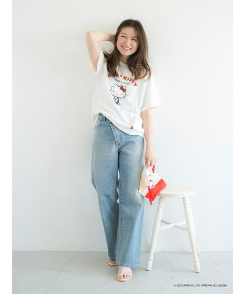 Ungrid（アングリッド）の「【ハローキティーコラボ】ロゴデザインTee（Tシャツ/カットソー・レディース・ブラック/オフホワイト・FREE）」の10枚目の写真