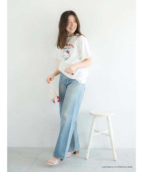 Ungrid（アングリッド）の「【ハローキティーコラボ】ロゴデザインTee（Tシャツ/カットソー・レディース・ブラック/オフホワイト・FREE）」の11枚目の写真