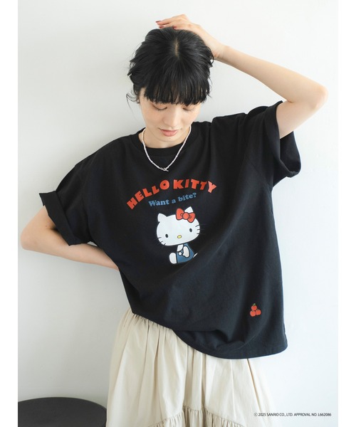 Ungrid（アングリッド）の「【ハローキティーコラボ】ロゴデザインTee（Tシャツ/カットソー・レディース・ブラック/オフホワイト・FREE）」の14枚目の写真