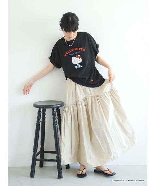 Ungrid（アングリッド）の「【ハローキティーコラボ】ロゴデザインTee（Tシャツ/カットソー・レディース・ブラック/オフホワイト・FREE）」の20枚目の写真