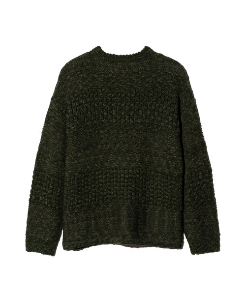 glamb(グラム)の「Backstage Knit / バックステージニット(ニット/セーター・メンズ・ブラック/カーキ・S/M/L)」の5枚目の写真