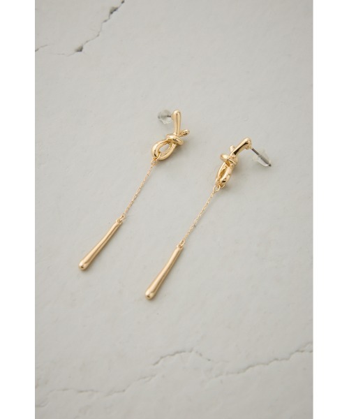 AZUL by moussy(アズールバイマウジー)の「ノットトップスウィングピアス(ピアス(両耳用)・レディース・シルバー/ゴールド系その他・FREE)」の12枚目の写真