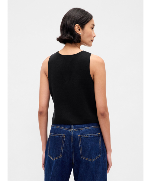 GAP（ギャップ）の「Cashsoft カシミヤタッチ ライトウェイト テーラードベスト（ベスト・レディース・ブラウン/ブラック・S/M/L/XL/XS/XXS）」の6枚目の写真