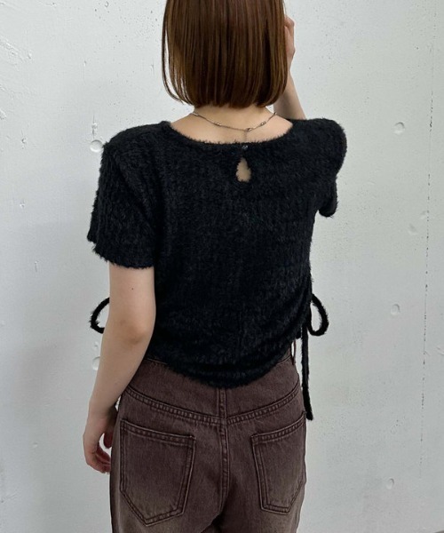 archives(アルシーヴ)の「サイドドロストフェザーカットTOPS(Tシャツ/カットソー・レディース・ベージュ/ブラック/アイボリー・MEDIUM)」の14枚目の写真