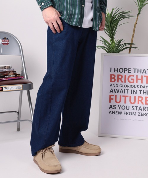 GERRY（ジェリー）の「【78】【GERRY/ジェリー】ブランドロゴ刺繍 デニムバレルレッグパンツ（デニムパンツ・メンズ・ブラック/グレー/ワンウォッシュ/ブルー・M/L/XL/S）」の21枚目の写真