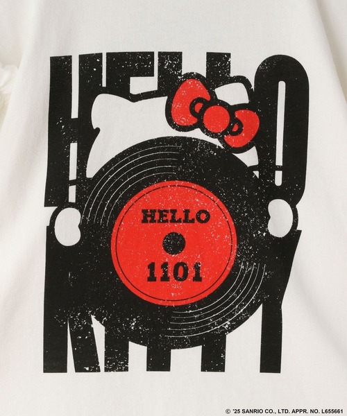 LOWRYS FARM（ローリーズファーム）の「【HELLO KITTY】ロックフリルＴシャツ　 572654（Tシャツ/カットソー・キッズ・チャコールグレー/オフホワイト・110cm/120cm/130cm/140cm/150cm）」の18枚目の写真