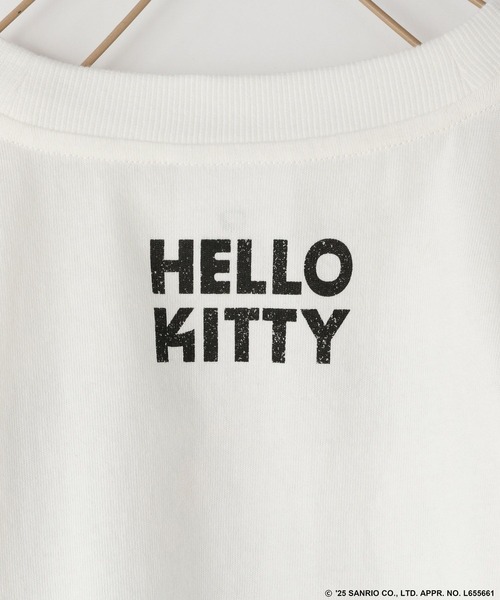 LOWRYS FARM（ローリーズファーム）の「【HELLO KITTY】ロックフリルＴシャツ　 572654（Tシャツ/カットソー・キッズ・チャコールグレー/オフホワイト・110cm/120cm/130cm/140cm/150cm）」の16枚目の写真