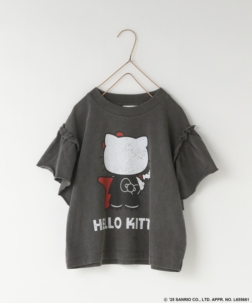 LOWRYS FARM（ローリーズファーム）の「【HELLO KITTY】ロックフリルＴシャツ　 572654（Tシャツ/カットソー・キッズ・チャコールグレー/オフホワイト・110cm/120cm/130cm/140cm/150cm）」の15枚目の写真